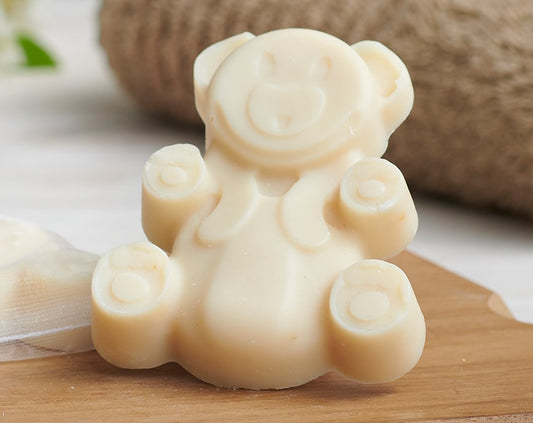 Goats Milk Soap Bar (Teddy Shape) 100% Natural