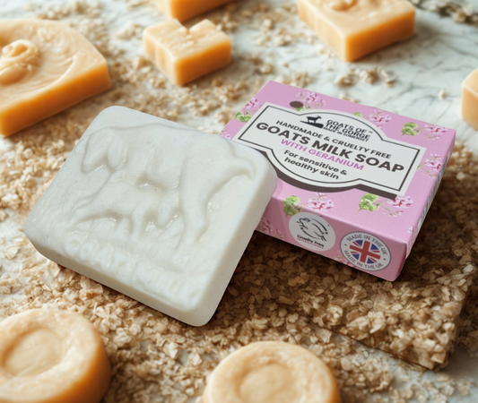 Goats Milk Soap Bar (Geranium) 100% Natural