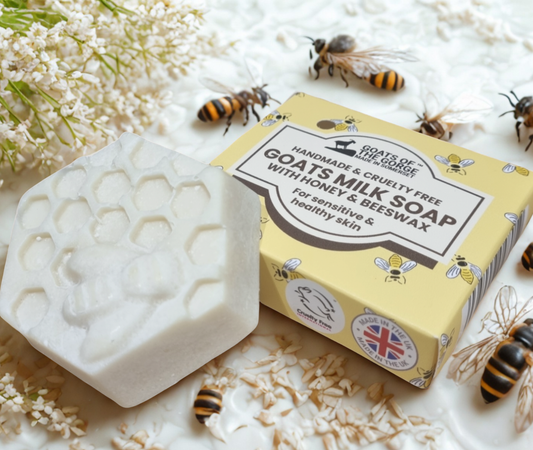 Goats Milk Soap Bar (Honey & Beeswax) 100% Natural
