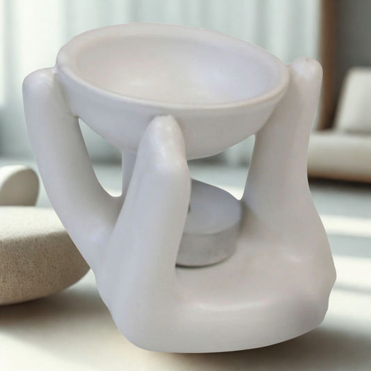 Helping Hand Oil Burner  - White