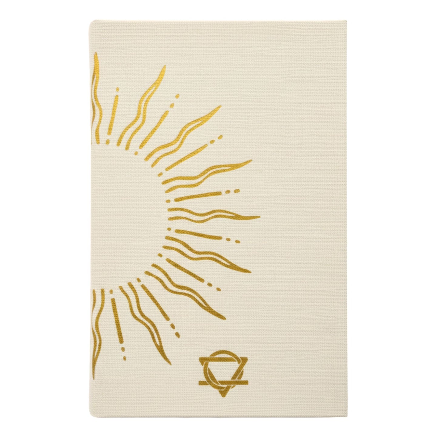 Ivory Gratitude Journal with Gold Lining 120 pages - My Days are Full of Sun