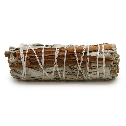 White Sage & Cinnamon Smudge Sticks 10cm